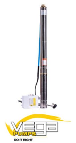 Vega 3SDM2/8 – 0.18KW V1 (220V) Submersible Borehole Pump Kit image 1