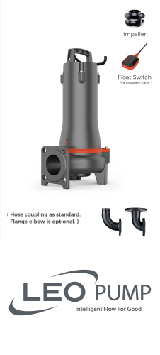 Leo 80SWE40-9-2.2 / 2.2KW 400V Submersible Sewage Pump And Motor image 1