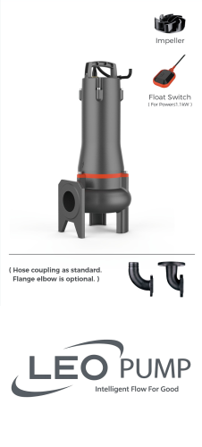 Leo 50SWU12-8-0.75 / 0.75KW 400V Submersible Sewage Pump And Motor image 1