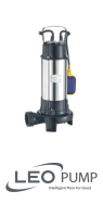 Leo XSP18-12-1.3ID / 1.3KW 230V Submersible Sewage Pump And Motor Cutting Blade image 1