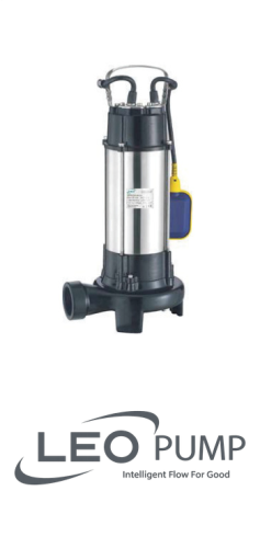 Leo XSP14-7-1.1ID / 1.1KW 230V Submersible Sewage Pump And Motor Cutting Blade image 1